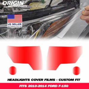 2010-2014 Ford F-150 Precut Headlight PPF Clear Paint Protection Film Kit