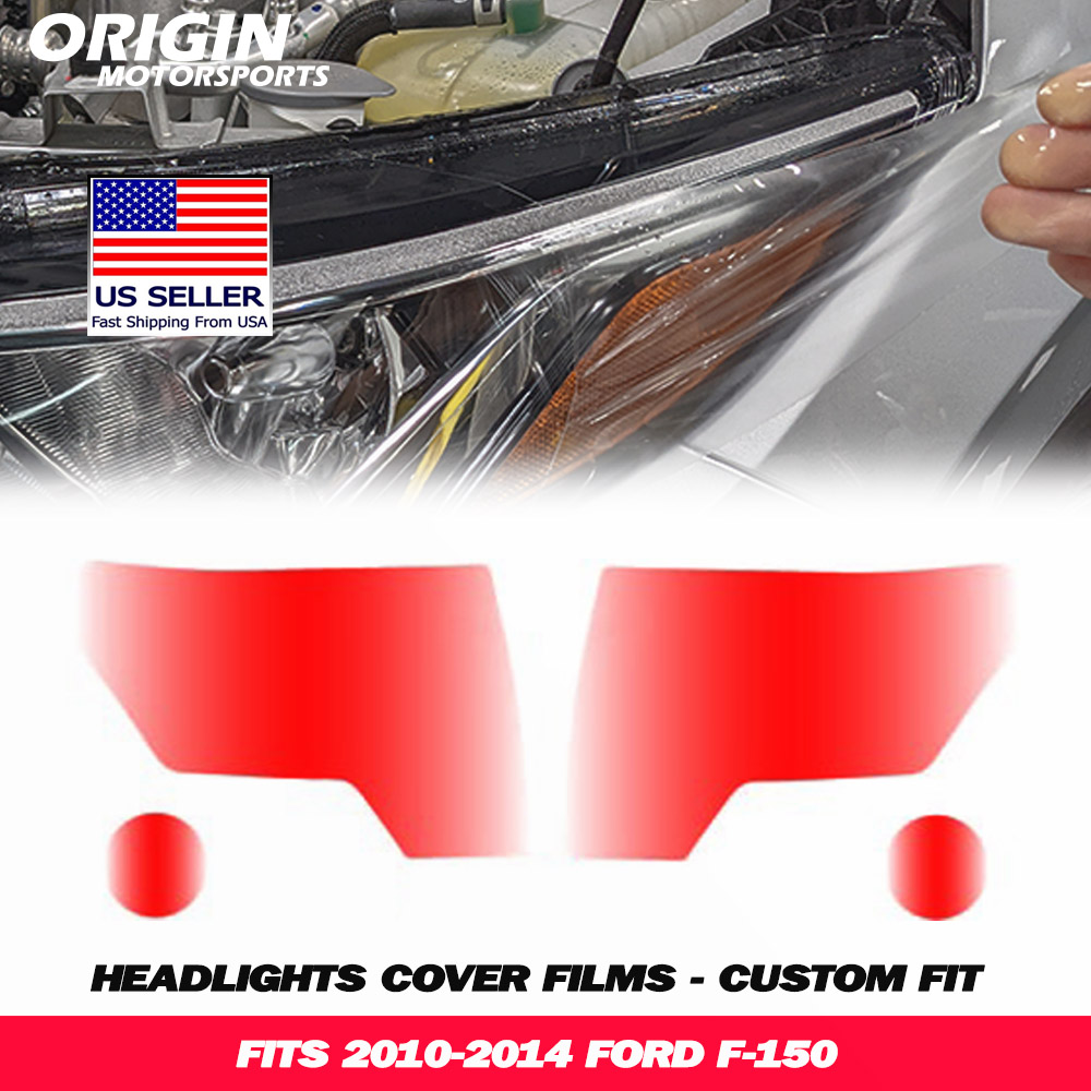 2010-2014 Ford F-150 Precut Headlight PPF Clear Paint Protection Film Kit 2010-2014 Ford F-150 Precut Headlight PPF Clear Paint Protection Film Kit