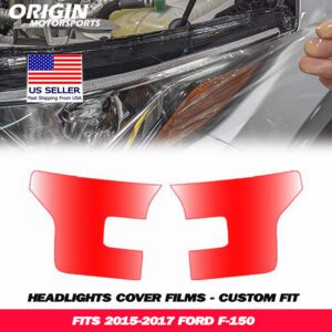 2015-2017 Ford F-150 Precut Headlight PPF Clear Paint Protection Film Kit 2015-2017 Ford F-150 Precut Headlight PPF Clear Paint Protection Film Kit