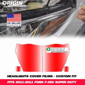 2011-2011 Ford F-250 SUPER DUTY Precut Headlight PPF Clear Paint Protection Film Kit