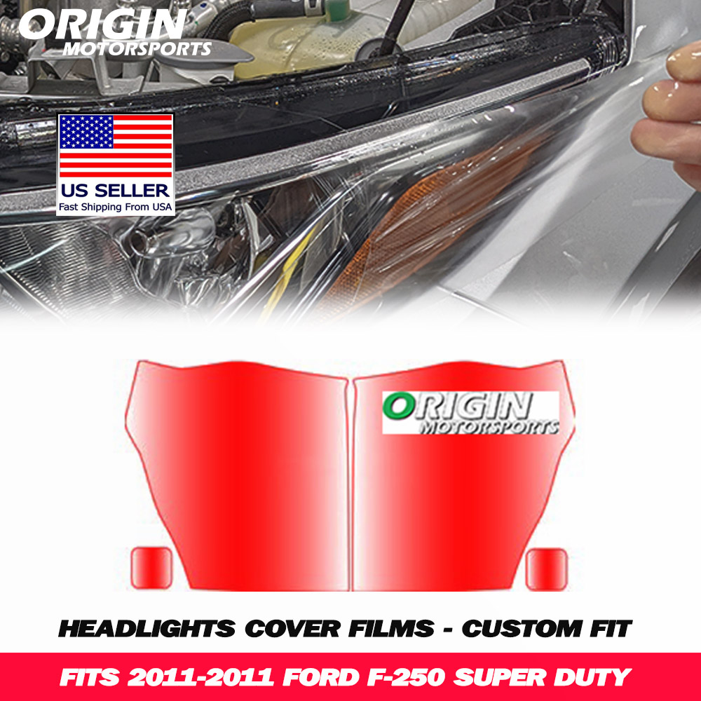2011-2011 Ford F-250 SUPER DUTY Precut Headlight PPF Clear Paint Protection Film Kit 2011-2011 Ford F-250 SUPER DUTY Precut Headlight PPF Clear Paint Protection Film Kit