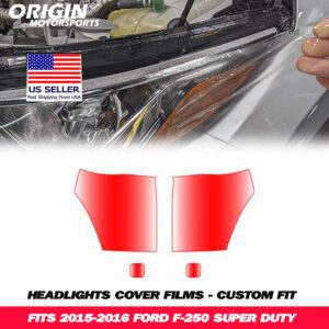 2015-2016 Ford F-250 SUPER DUTY Precut Headlight PPF Clear Paint Protection Film Kit 2015-2016 Ford F-250 SUPER DUTY Precut Headlight PPF Clear Paint Protection Film Kit