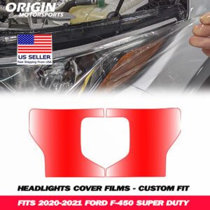 2020-2021 Ford F-450 SUPER DUTY Precut Headlight PPF Clear Paint Protection Film Kit 2020-2021 Ford F-450 SUPER DUTY Precut Headlight PPF Clear Paint Protection Film Kit