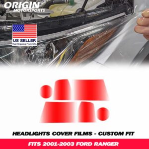 2001-2003 Ford RANGER Precut Headlight PPF Clear Paint Protection Film Kit