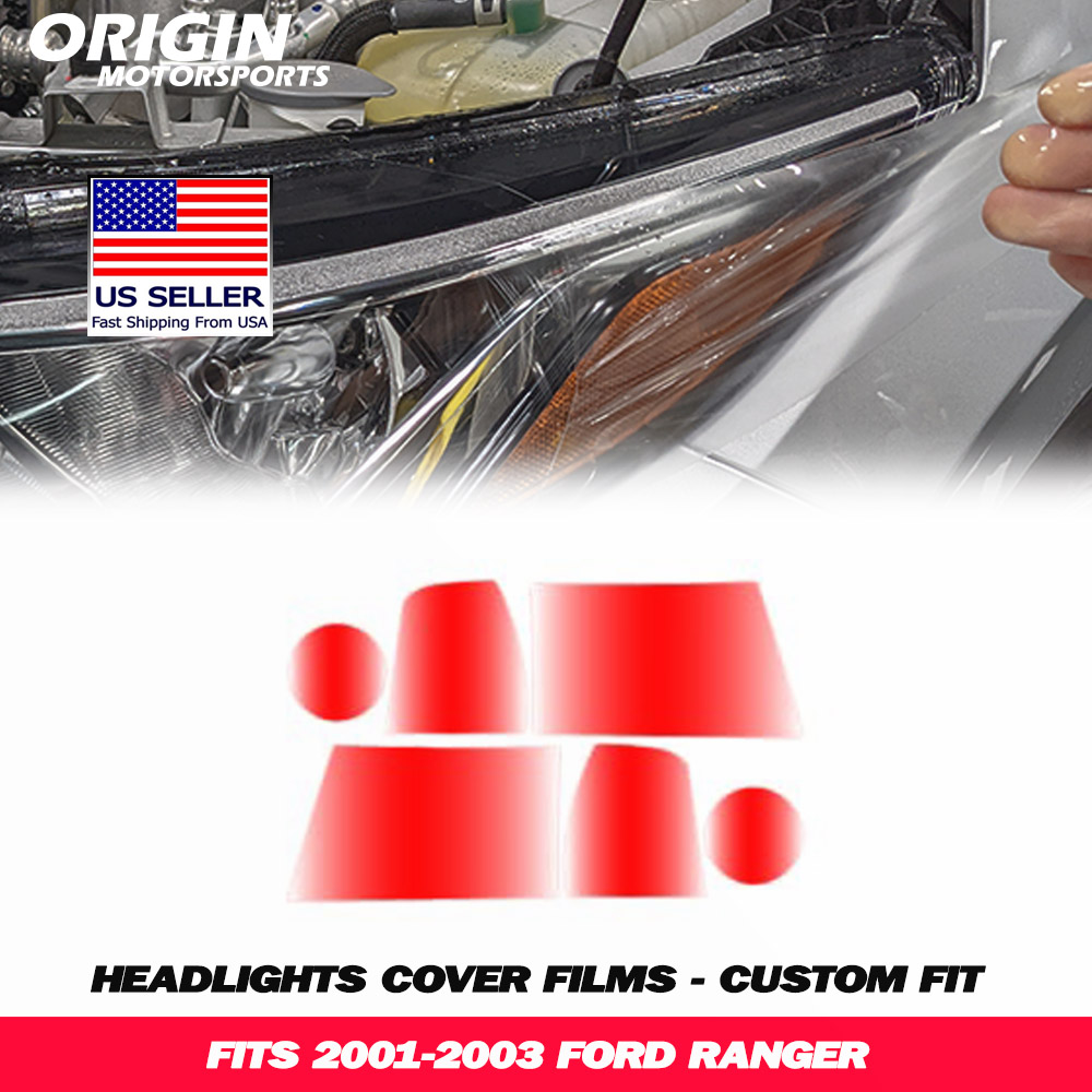 2001-2003 Ford RANGER Precut Headlight PPF Clear Paint Protection Film Kit 2001-2003 Ford RANGER Precut Headlight PPF Clear Paint Protection Film Kit
