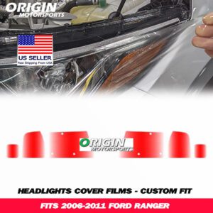 2006-2011 Ford RANGER Precut Headlight PPF Clear Paint Protection Film Kit
