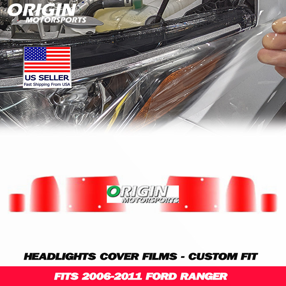 2006-2011 Ford RANGER Precut Headlight PPF Clear Paint Protection Film Kit 2006-2011 Ford RANGER Precut Headlight PPF Clear Paint Protection Film Kit