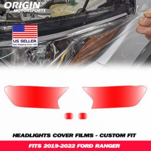 2019-2022 Ford RANGER Precut Headlight PPF Clear Paint Protection Film Kit 2019-2022 Ford RANGER Precut Headlight PPF Clear Paint Protection Film Kit