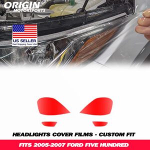 2005-2007 Ford FIVE HUNDRED Precut Headlight PPF Clear Paint Protection Film Kit