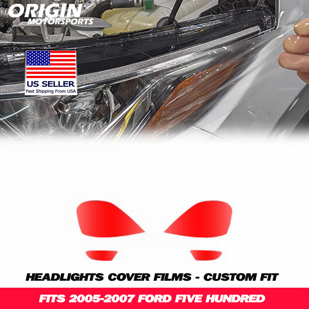 2005-2007 Ford FIVE HUNDRED Precut Headlight PPF Clear Paint Protection Film Kit 2005-2007 Ford FIVE HUNDRED Precut Headlight PPF Clear Paint Protection Film Kit