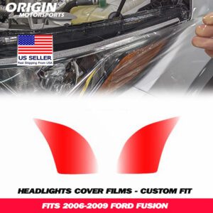2006-2009 Ford FUSION Precut Headlight PPF Clear Paint Protection Film Kit 2006-2009 Ford FUSION Precut Headlight PPF Clear Paint Protection Film Kit