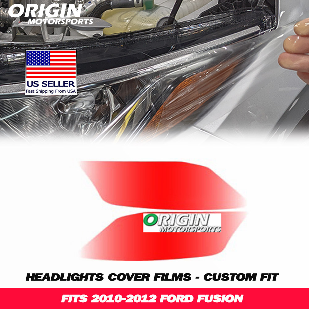 2010-2012 Ford FUSION Precut Headlight PPF Clear Paint Protection Film Kit 2010-2012 Ford FUSION Precut Headlight PPF Clear Paint Protection Film Kit
