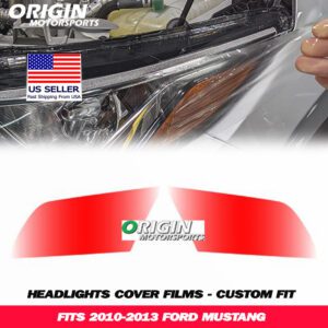 2010-2013 Ford MUSTANG Precut Headlight PPF Clear Paint Protection Film Kit 2010-2013 Ford MUSTANG Precut Headlight PPF Clear Paint Protection Film Kit