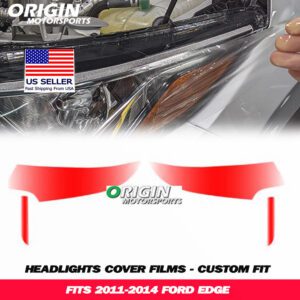 2011-2014 Ford EDGE Precut Headlight PPF Clear Paint Protection Film Kit 2011-2014 Ford EDGE Precut Headlight PPF Clear Paint Protection Film Kit