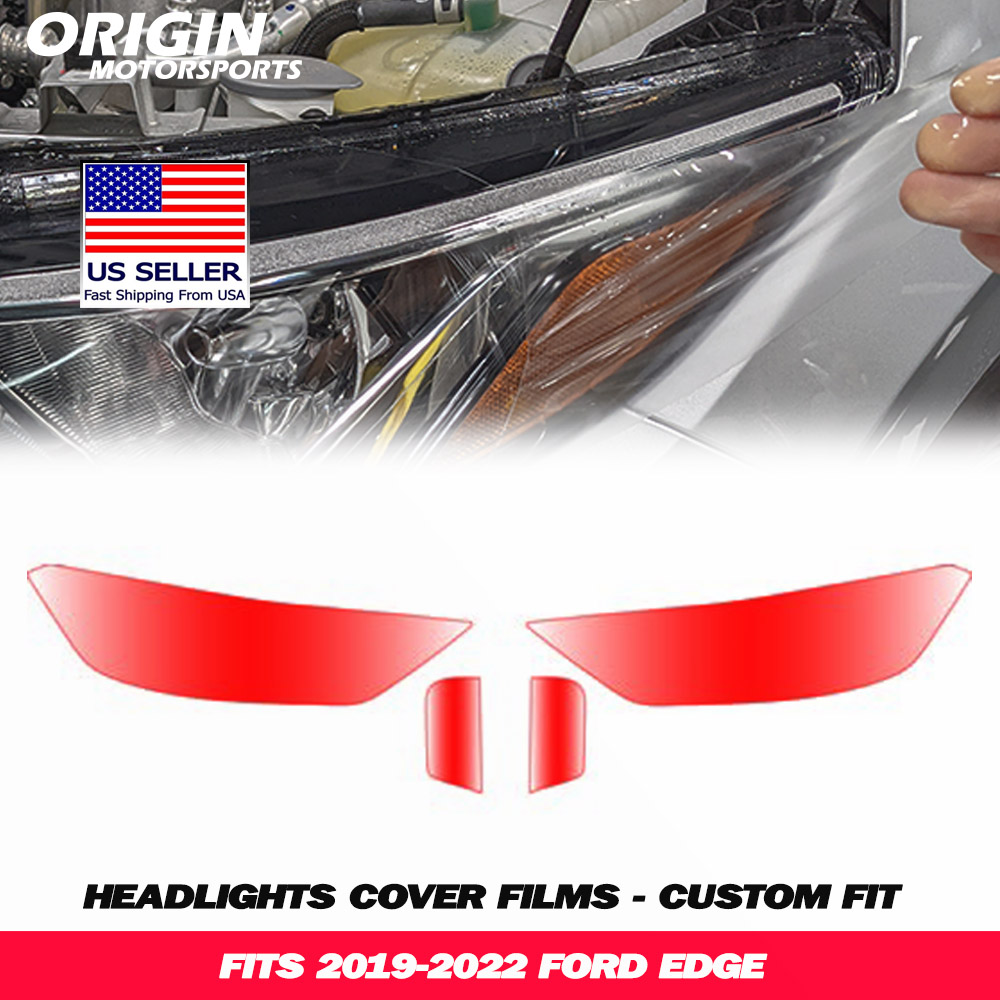 2019-2022 Ford EDGE Precut Headlight PPF Clear Paint Protection Film Kit 2019-2022 Ford EDGE Precut Headlight PPF Clear Paint Protection Film Kit