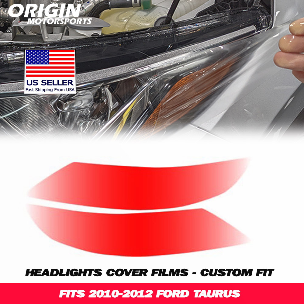 2010-2012 Ford TAURUS Precut Headlight PPF Clear Paint Protection Film Kit 2010-2012 Ford TAURUS Precut Headlight PPF Clear Paint Protection Film Kit