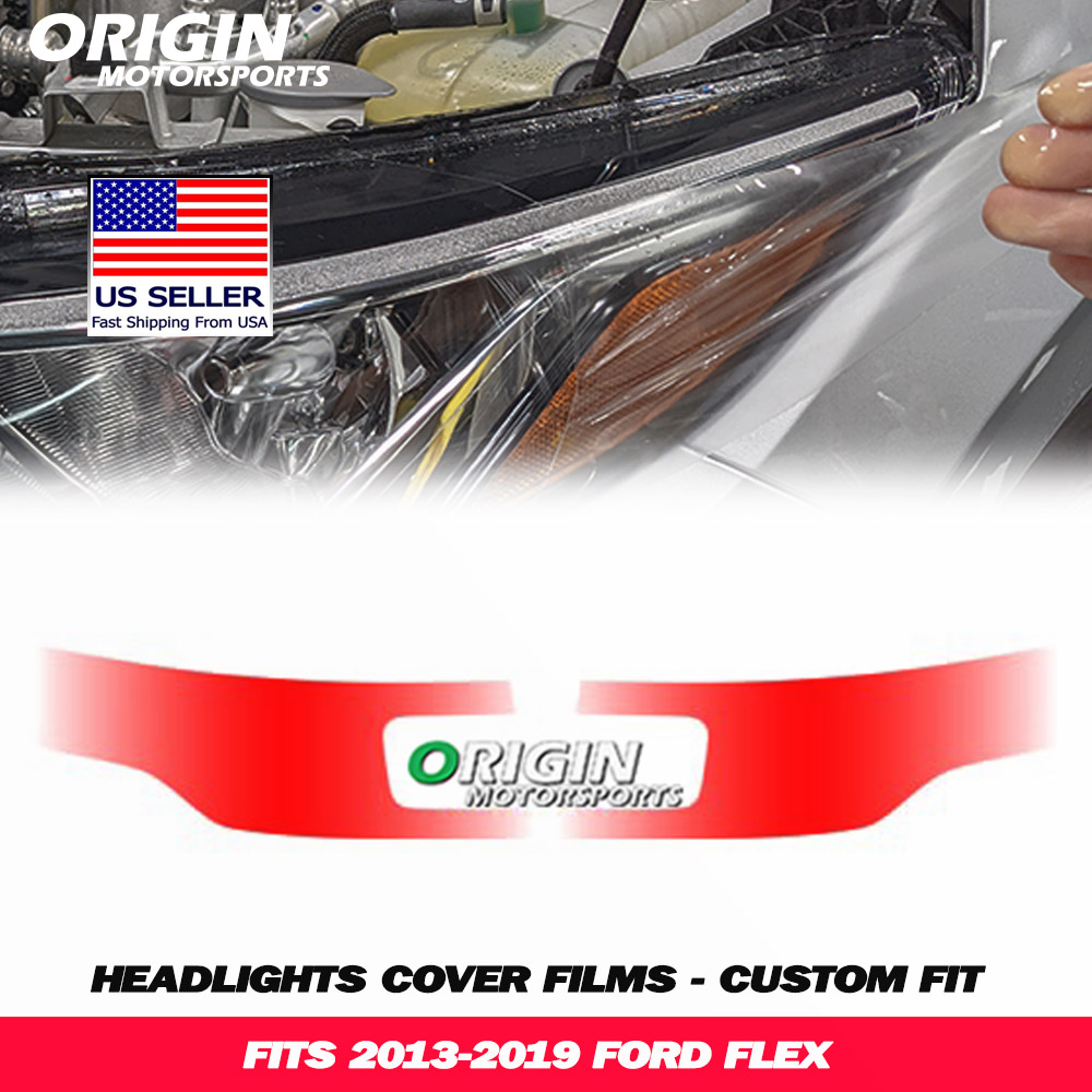 2013-2019 Ford FLEX Precut Headlight PPF Clear Paint Protection Film Kit 2013-2019 Ford FLEX Precut Headlight PPF Clear Paint Protection Film Kit