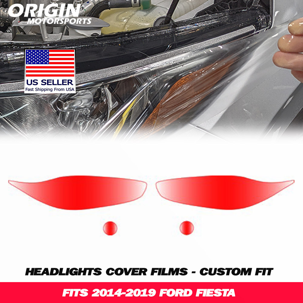 2014-2019 Ford FIESTA Precut Headlight PPF Clear Paint Protection Film Kit 2014-2019 Ford FIESTA Precut Headlight PPF Clear Paint Protection Film Kit