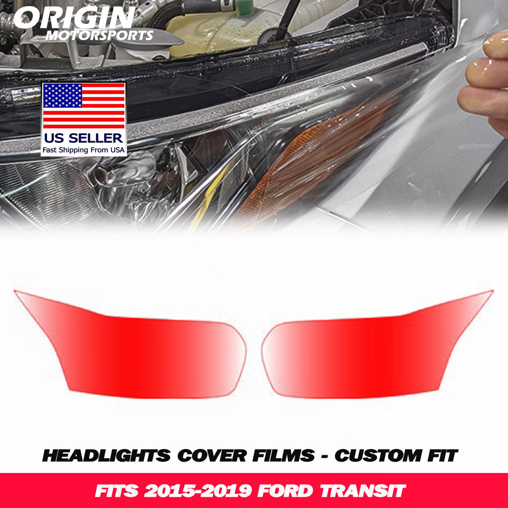 2015-2019 Ford TRANSIT Precut Headlight PPF Clear Paint Protection Film Kit 2015-2019 Ford TRANSIT Precut Headlight PPF Clear Paint Protection Film Kit