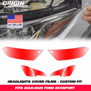 2018-2020 Ford ECOSPORT Precut Headlight PPF Clear Paint Protection Film Kit