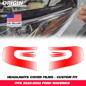 2022-2022 Ford MAVERICK Precut Headlight PPF Clear Paint Protection Film Kit 2022-2022 Ford MAVERICK Precut Headlight PPF Clear Paint Protection Film Kit