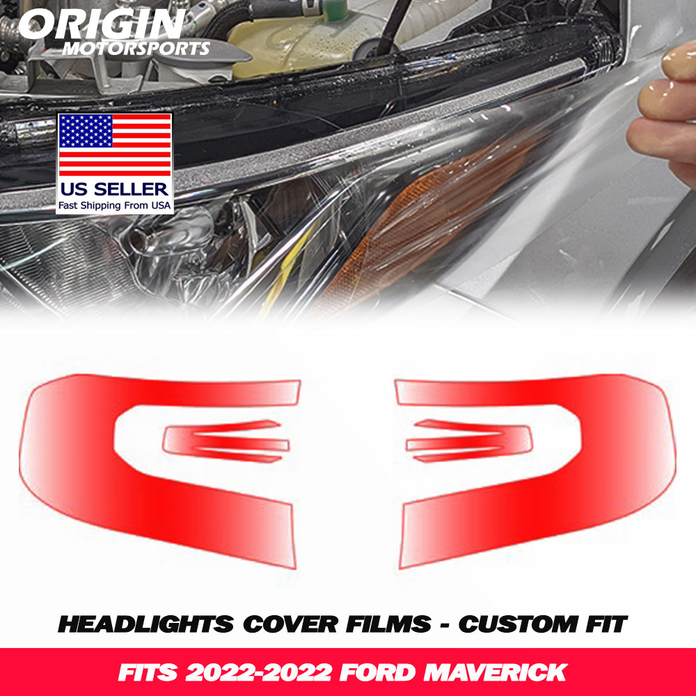 2022-2022 Ford MAVERICK Precut Headlight PPF Clear Paint Protection Film Kit 2022-2022 Ford MAVERICK Precut Headlight PPF Clear Paint Protection Film Kit