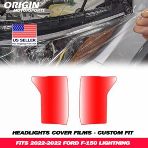 2022-2022 Ford F-150 LIGHTNING Precut Headlight PPF Clear Paint Protection Film Kit 2022-2022 Ford F-150 LIGHTNING Precut Headlight PPF Clear Paint Protection Film Kit