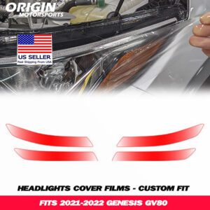 2021-2022 Genesis GV80 Precut Headlight PPF Clear Paint Protection Film Kit 2021-2022 Genesis GV80 Precut Headlight PPF Clear Paint Protection Film Kit