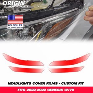 2022-2022 Genesis GV70 Precut Headlight PPF Clear Paint Protection Film Kit 2022-2022 Genesis GV70 Precut Headlight PPF Clear Paint Protection Film Kit