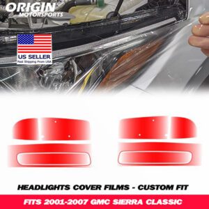 2001-2007 Gmc SIERRA CLASSIC Precut Headlight PPF Clear Paint Protection Film Kit 2001-2007 Gmc SIERRA CLASSIC Precut Headlight PPF Clear Paint Protection Film Kit
