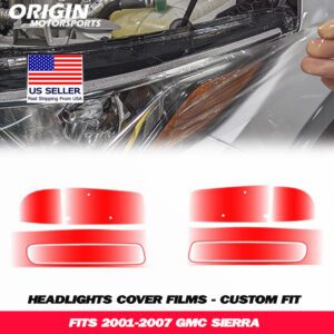 2001-2007 Gmc SIERRA Precut Headlight PPF Clear Paint Protection Film Kit 2001-2007 Gmc SIERRA Precut Headlight PPF Clear Paint Protection Film Kit