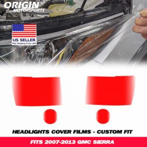 2007-2013 Gmc SIERRA Precut Headlight PPF Clear Paint Protection Film Kit