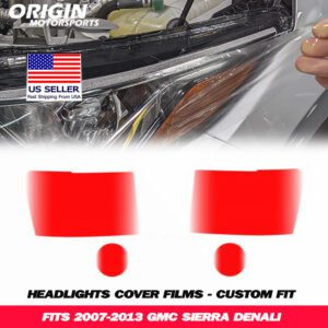 2007-2013 Gmc SIERRA DENALI Precut Headlight PPF Clear Paint Protection Film Kit 2007-2013 Gmc SIERRA DENALI Precut Headlight PPF Clear Paint Protection Film Kit