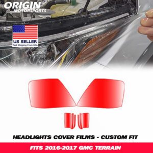 2016-2017 Gmc TERRAIN Precut Headlight PPF Clear Paint Protection Film Kit