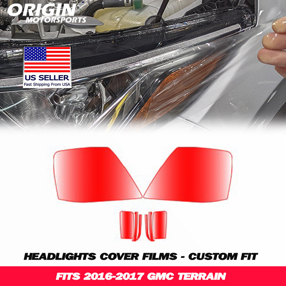 2016-2017 Gmc TERRAIN Precut Headlight PPF Clear Paint Protection Film Kit 2016-2017 Gmc TERRAIN Precut Headlight PPF Clear Paint Protection Film Kit