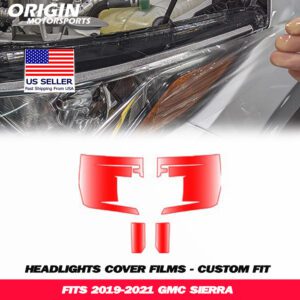 2019-2021 Gmc SIERRA Precut Headlight PPF Clear Paint Protection Film Kit 2019-2021 Gmc SIERRA Precut Headlight PPF Clear Paint Protection Film Kit
