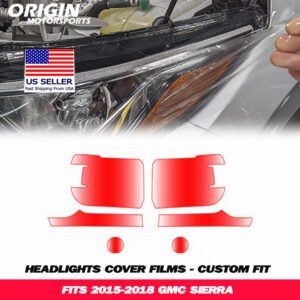 2015-2018 Gmc SIERRA Precut Headlight PPF Clear Paint Protection Film Kit 2015-2018 Gmc SIERRA Precut Headlight PPF Clear Paint Protection Film Kit