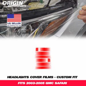 2003-2005 Gmc SAFARI Precut Headlight PPF Clear Paint Protection Film Kit 2003-2005 Gmc SAFARI Precut Headlight PPF Clear Paint Protection Film Kit