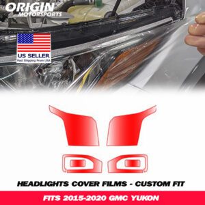 2015-2020 Gmc YUKON Precut Headlight PPF Clear Paint Protection Film Kit 2015-2020 Gmc YUKON Precut Headlight PPF Clear Paint Protection Film Kit