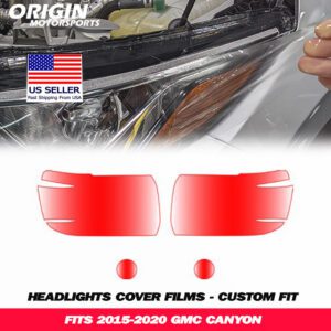 2015-2020 Gmc CANYON Precut Headlight PPF Clear Paint Protection Film Kit 2015-2020 Gmc CANYON Precut Headlight PPF Clear Paint Protection Film Kit