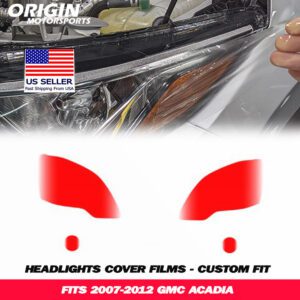 2007-2012 Gmc ACADIA Precut Headlight PPF Clear Paint Protection Film Kit 2007-2012 Gmc ACADIA Precut Headlight PPF Clear Paint Protection Film Kit