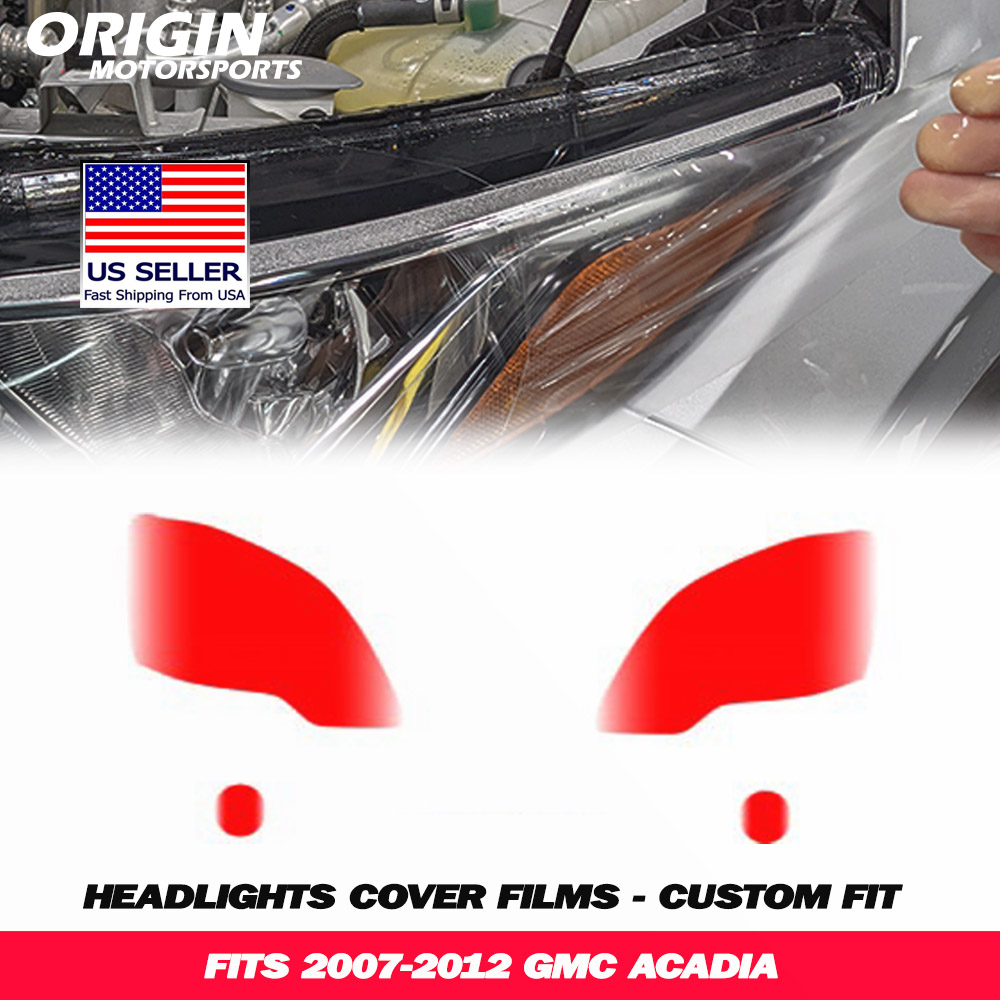 2007-2012 Gmc ACADIA Precut Headlight PPF Clear Paint Protection Film Kit 2007-2012 Gmc ACADIA Precut Headlight PPF Clear Paint Protection Film Kit