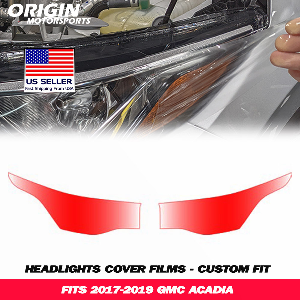 2017-2019 Gmc ACADIA Precut Headlight PPF Clear Paint Protection Film Kit 2017-2019 Gmc ACADIA Precut Headlight PPF Clear Paint Protection Film Kit