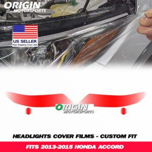 2013-2015 Honda ACCORD Precut Headlight PPF Clear Paint Protection Film Kit 2013-2015 Honda ACCORD Precut Headlight PPF Clear Paint Protection Film Kit