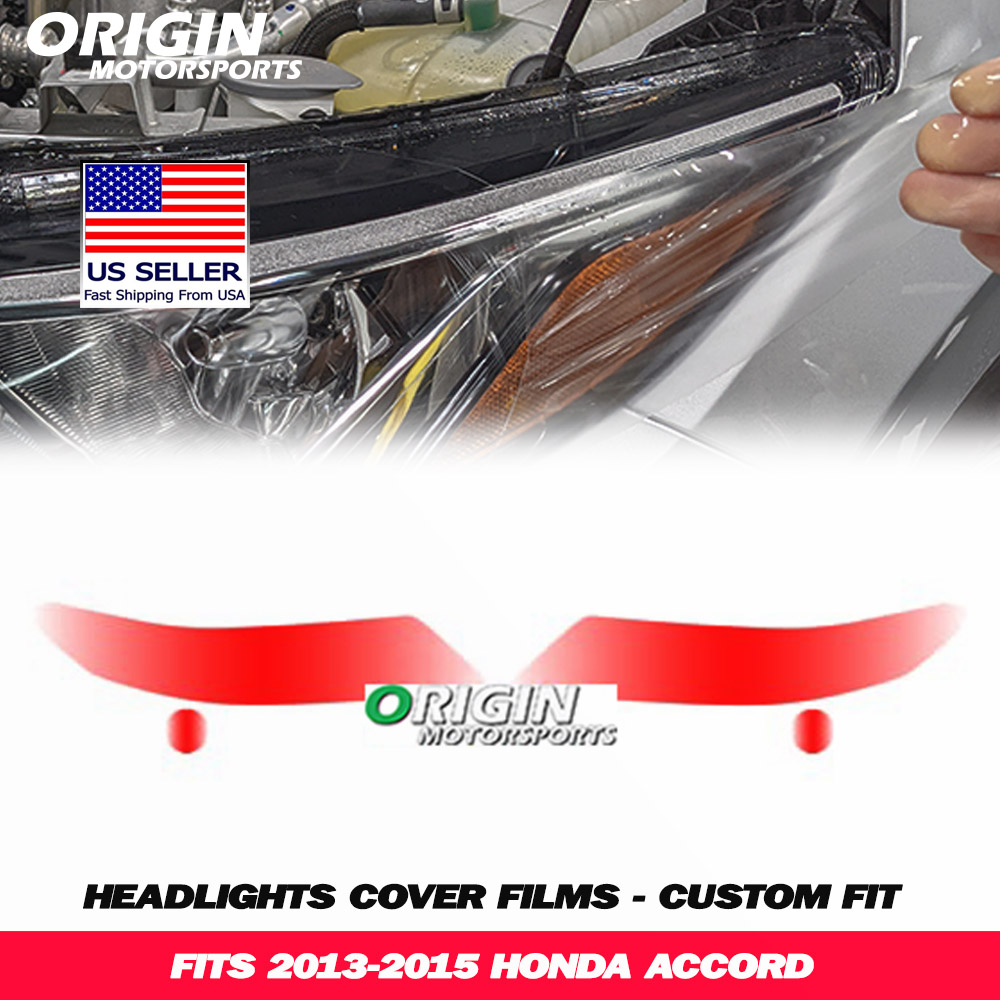 2013-2015 Honda ACCORD Precut Headlight PPF Clear Paint Protection Film Kit 2013-2015 Honda ACCORD Precut Headlight PPF Clear Paint Protection Film Kit