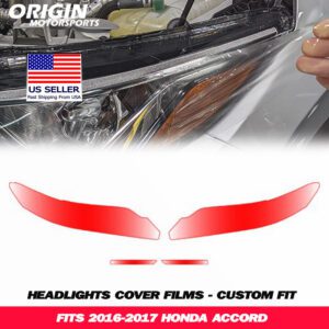 2016-2017 Honda ACCORD Precut Headlight PPF Clear Paint Protection Film Kit