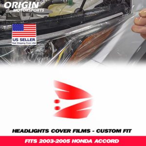 2003-2005 Honda ACCORD Precut Headlight PPF Clear Paint Protection Film Kit 2003-2005 Honda ACCORD Precut Headlight PPF Clear Paint Protection Film Kit