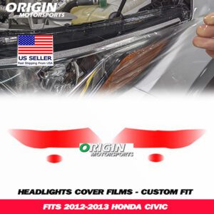 2012-2013 Honda CIVIC Precut Headlight PPF Clear Paint Protection Film Kit 2012-2013 Honda CIVIC Precut Headlight PPF Clear Paint Protection Film Kit