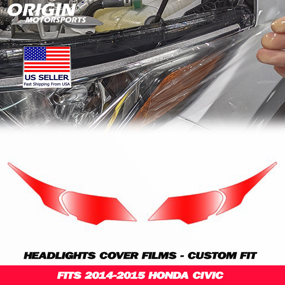 2014-2015 Honda CIVIC Precut Headlight PPF Clear Paint Protection Film Kit