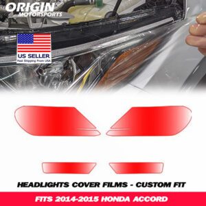 2014-2015 Honda ACCORD Precut Headlight PPF Clear Paint Protection Film Kit